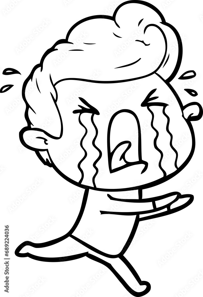 cartoon crying man cartoon crying man