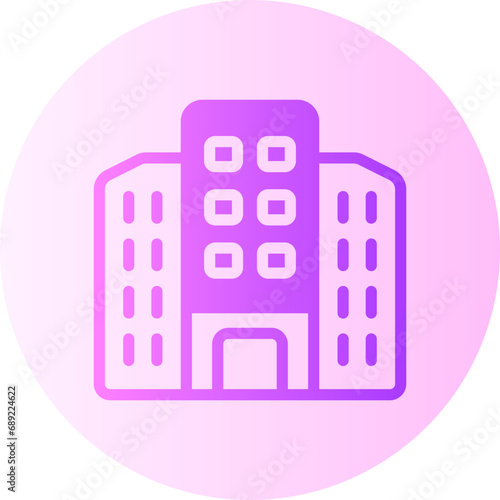 hotel gradient icon