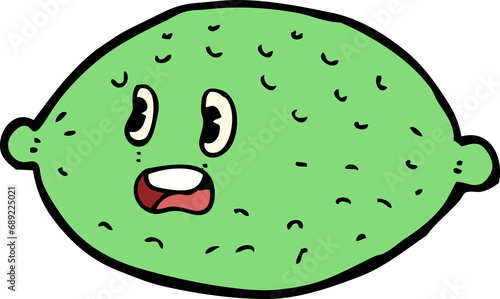 cartoon lime