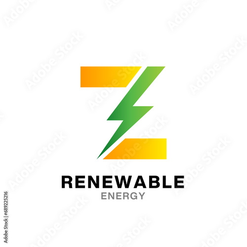 Free Download Z electric letter logo design template - GFXLoad