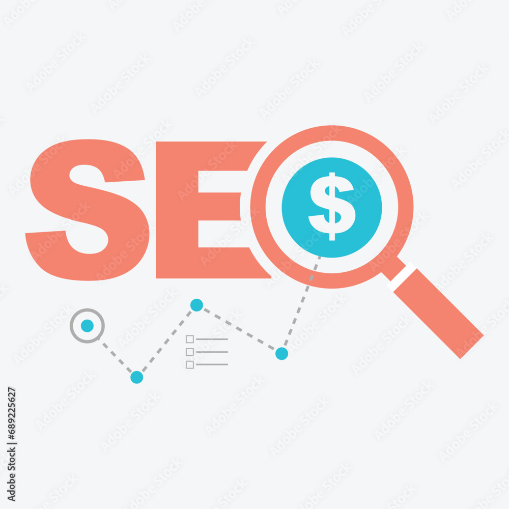 Seo search engine optimization with business concept Seo search engine optimization with business concept