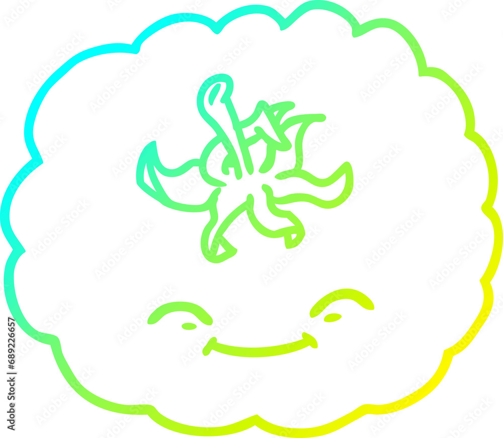 cold gradient line drawing of a cartoon tomato cold gradient line drawing of a cartoon tomato