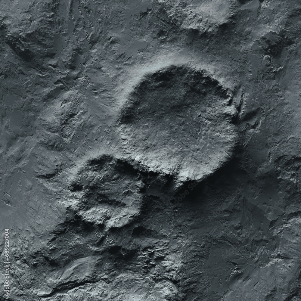 Detailed High-Resolution Image of the Moon's Cratered Landscape
