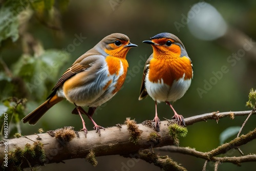 robin on a branch © Muhammad