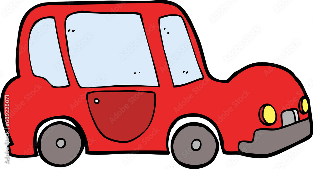 cartoon car