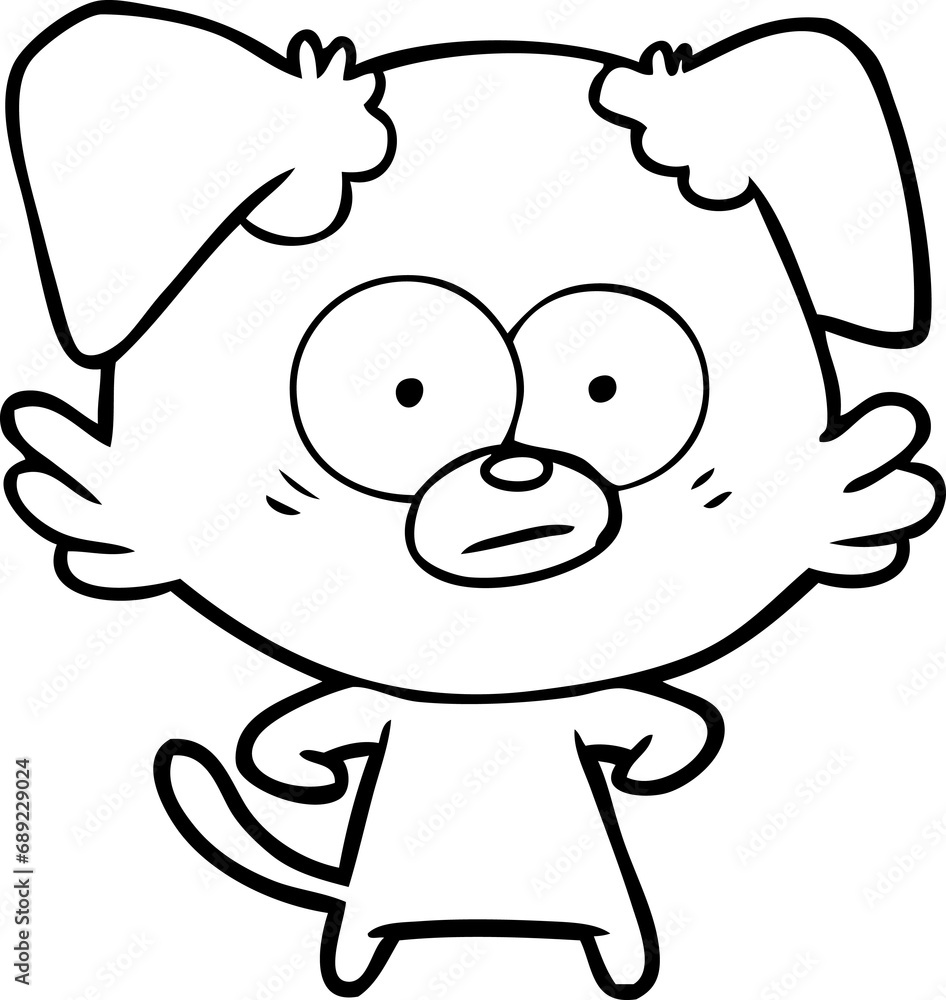 nervous dog cartoon nervous dog cartoon
