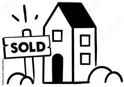 Sold sign home