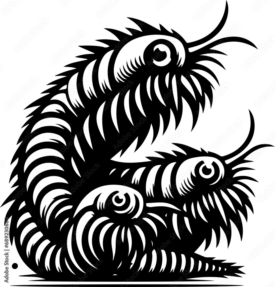 Obraz premium Bearded Fireworm icon 