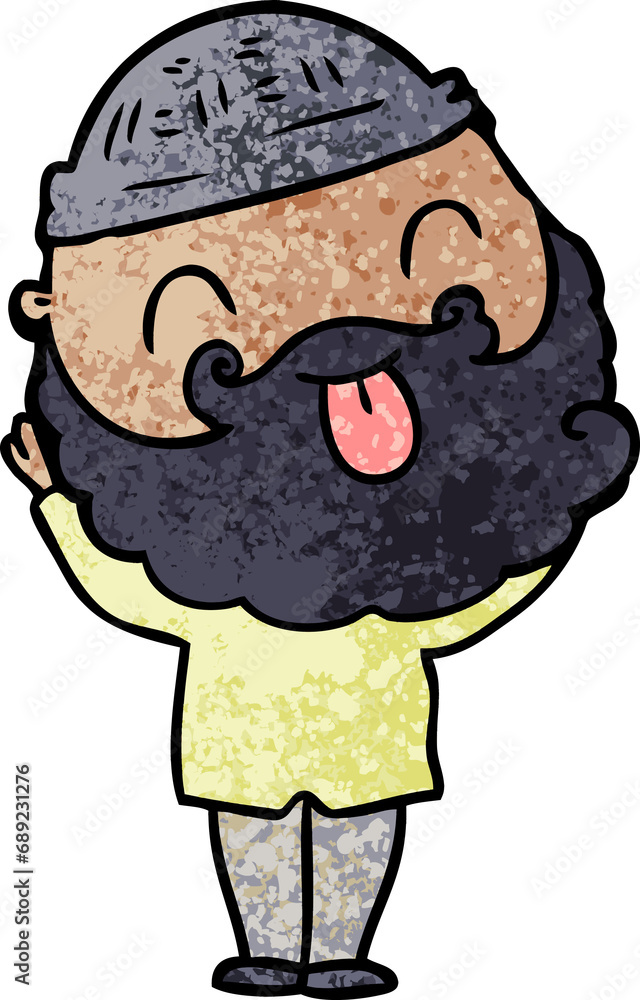 man with beard sticking out tongue man with beard sticking out tongue