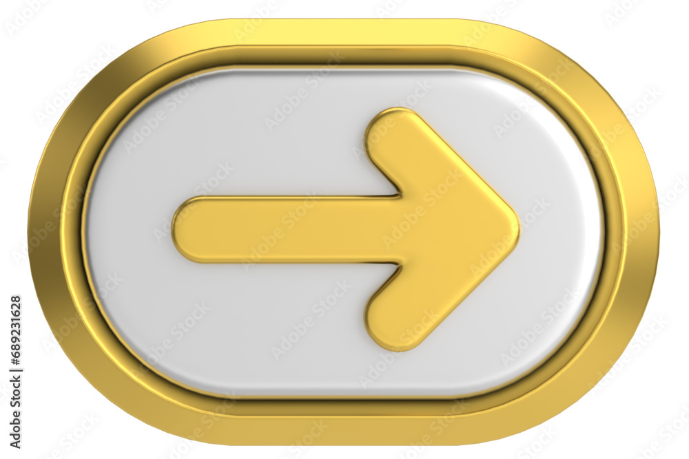 Next button. Continue button. 3D illustration. Next button. Continue button. 3D illustration.