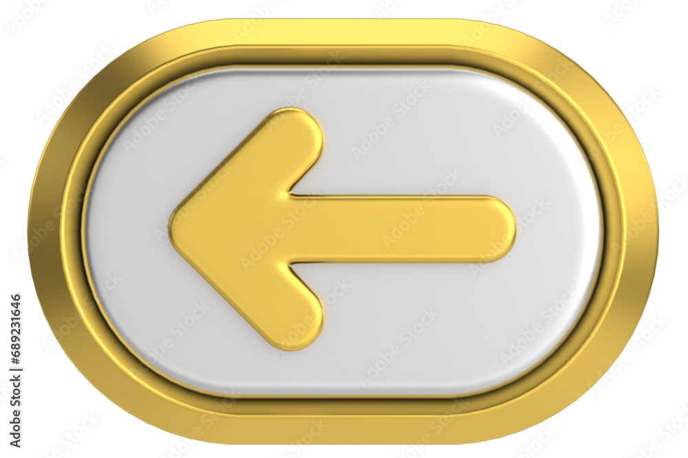 Previous button. Back button. 3D illustration. Previous button. Back button. 3D illustration.