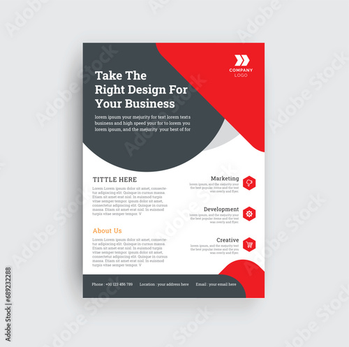 modern business flyer design template