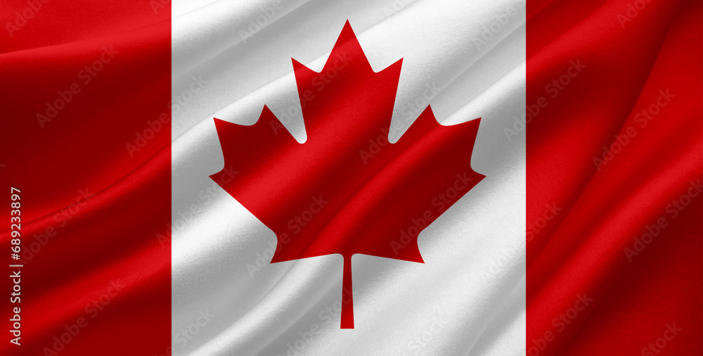 Flag of the provinces of Canada in high quality. High quality photo Flag of the provinces of Canada in high quality. High quality photo
