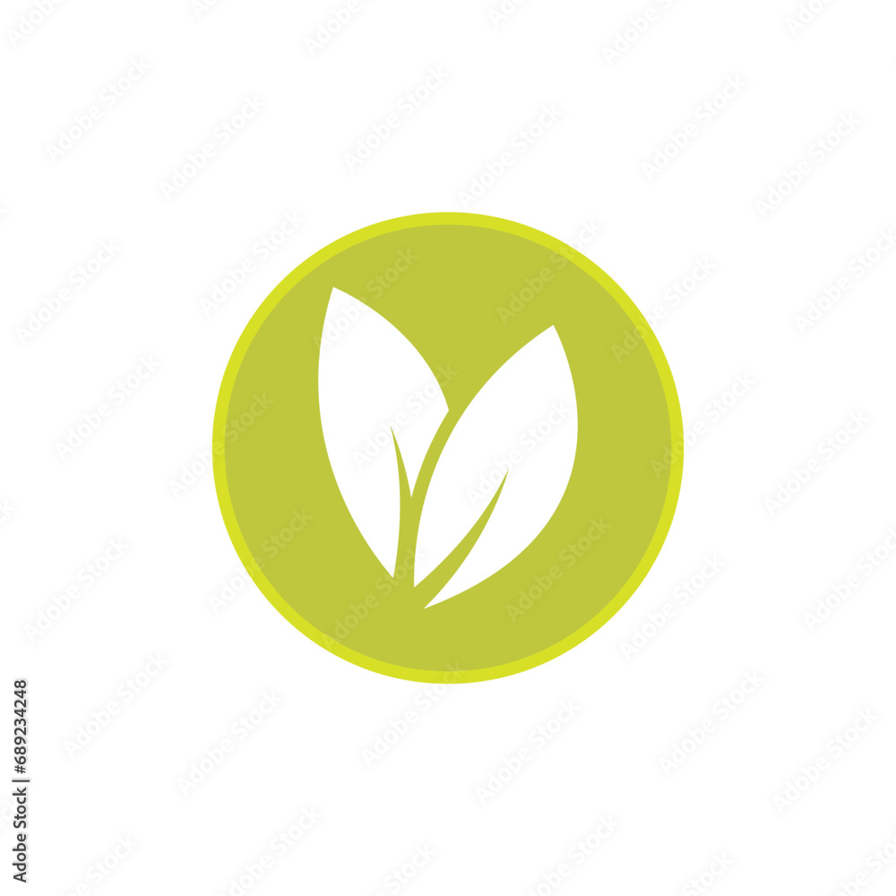 Leaf logo vector template element symbol design Leaf logo vector template element symbol design