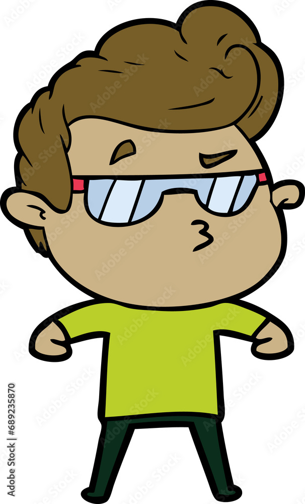 cartoon cool guy cartoon cool guy