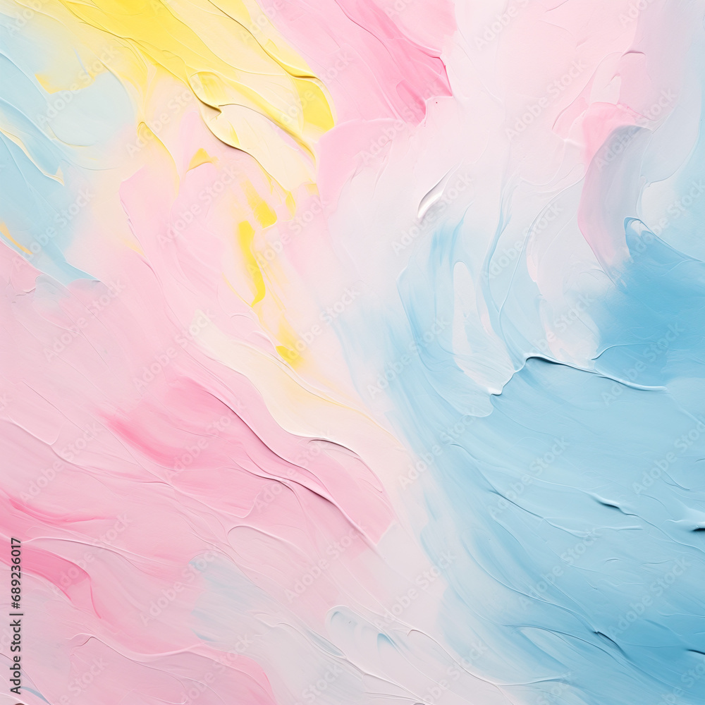  A delicate watercolor texture with a swirl of cotton candy pink and sky blue, creating a dreamy and ethereal backdrop