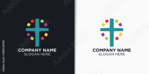 religion logo design template