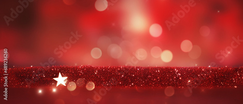 shiny red and gold glitter christmas background