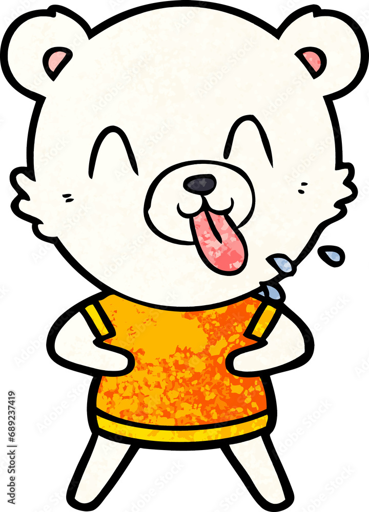 Obraz premium happy polar bear cartoon