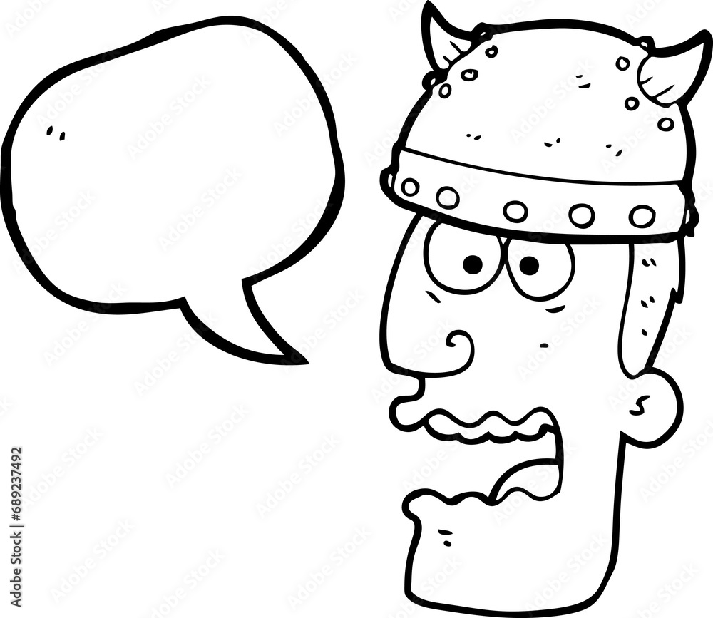 freehand drawn speech bubble cartoon screaming warrior man freehand drawn speech bubble cartoon screaming warrior man