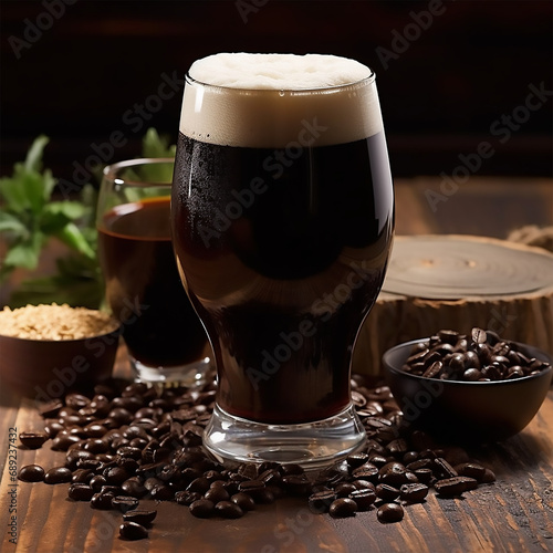 A Glass of Porter Beer