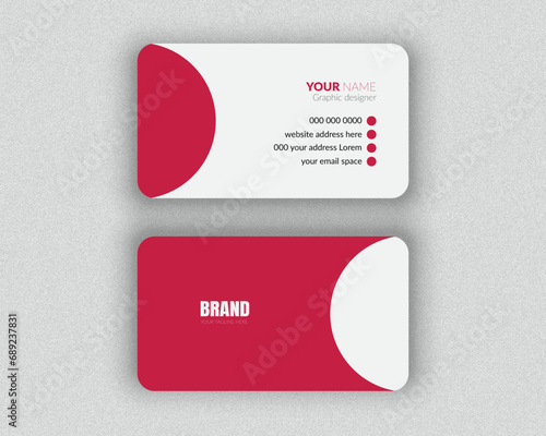 Professional Business card Design Mockup and Modern design template for your brand