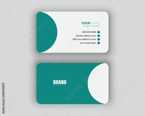 Professional Business card Design Mockup and Modern design template for your brand