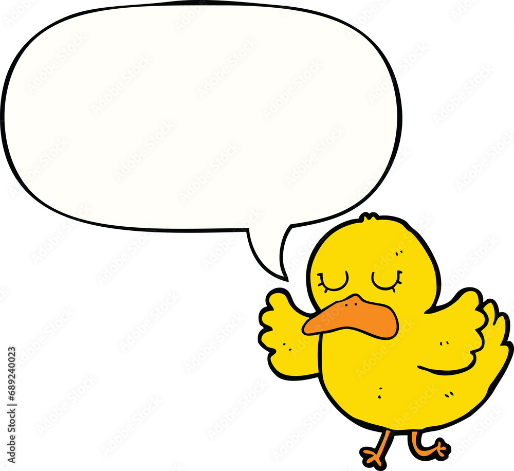 cartoon duck with speech bubble cartoon duck with speech bubble