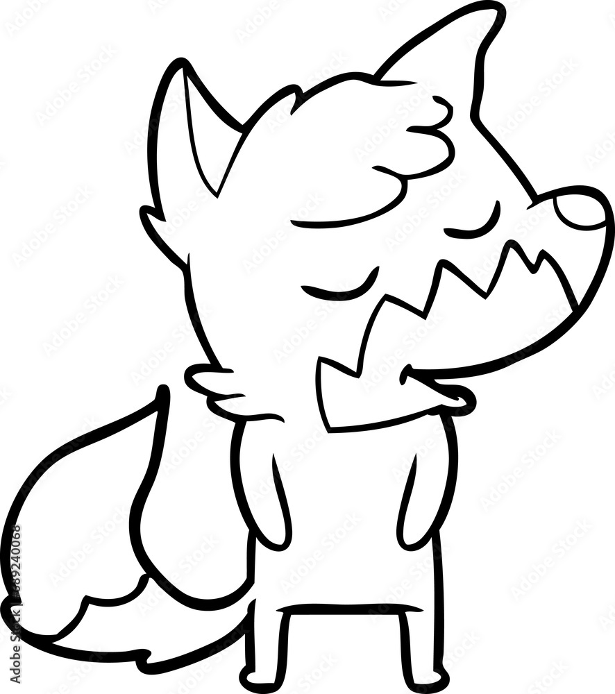 friendly cartoon fox friendly cartoon fox