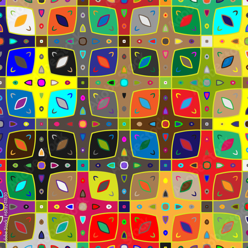  Colorful background. Perfect for wallpaper  wrapping paper  pattern fills  greetings  web page background  Christmas and New Year greeting cards. Color  mosaic.Abstract shape art with Colour pattern.