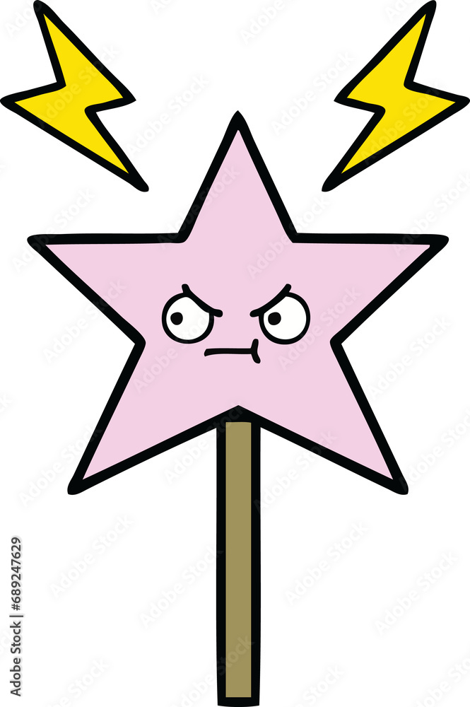 cute cartoon of a magic wand cute cartoon of a magic wand