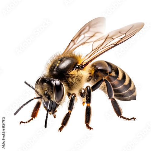 bee On a transparent background, PNG is easy to use and decorate projects.
