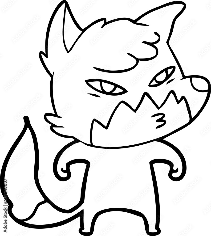 clever cartoon fox clever cartoon fox
