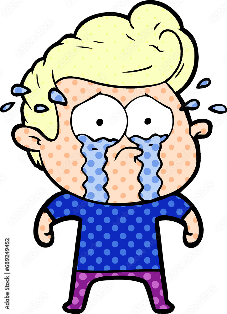 cartoon crying man cartoon crying man