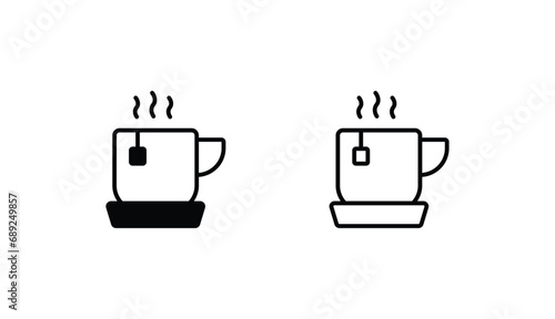 Cup icon design with white background stock illustration
