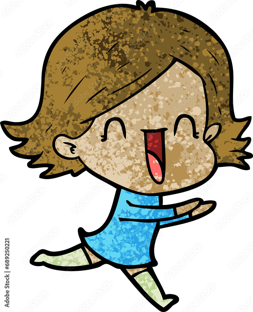 cartoon happy woman cartoon happy woman
