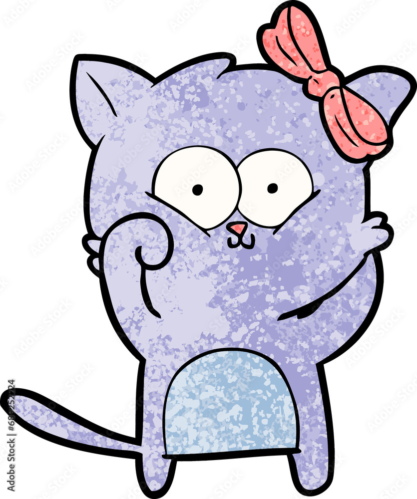 Fototapeta premium cartoon cat