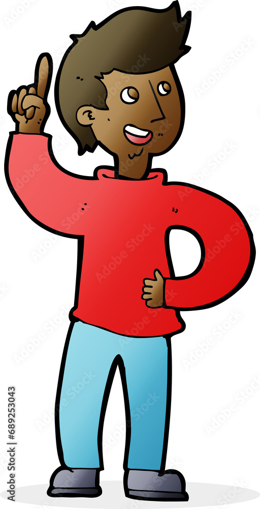 cartoon man with idea cartoon man with idea