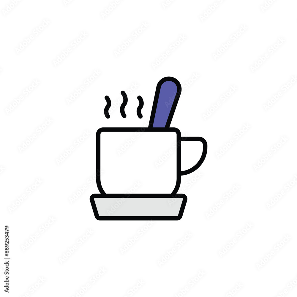 Coffee icon design with white background stock illustration Coffee icon design with white background stock illustration