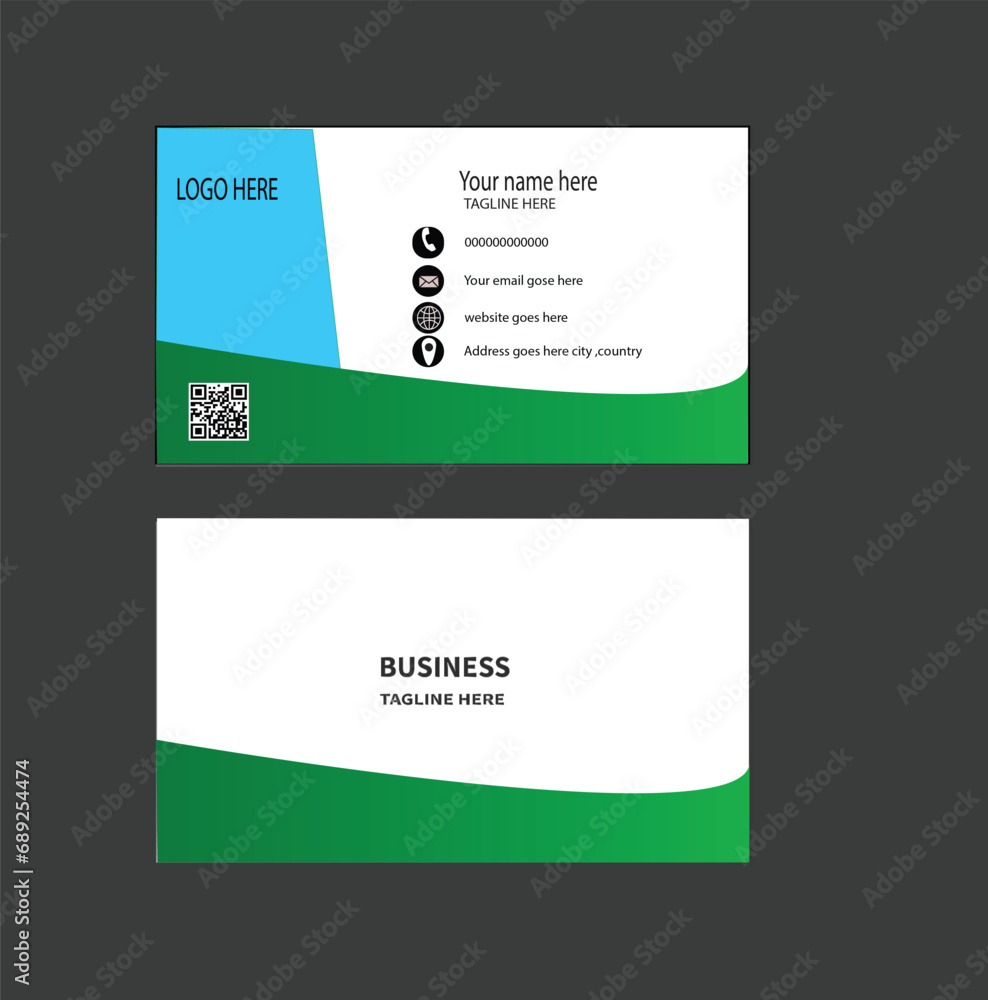  Layout with Modern Circular Elements Business Card
