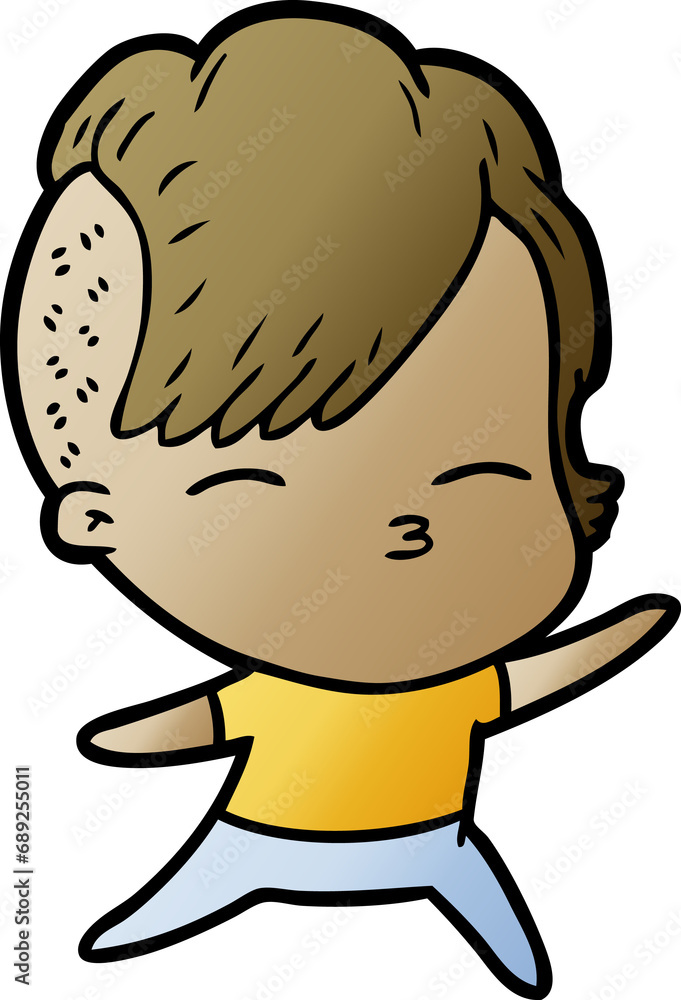 cartoon squinting girl cartoon squinting girl