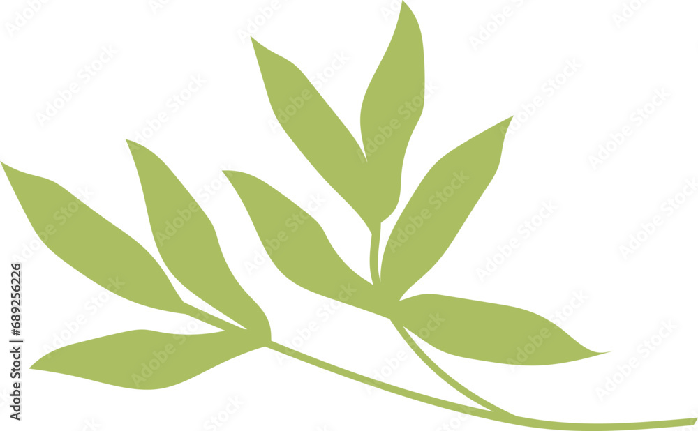 Naklejka premium Leaves Branch Icon