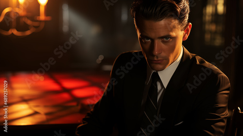 Man sitting in Bar, Movie, Classic, Jazz, Charmer