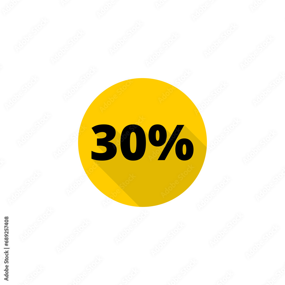 30 Percent Sign icon isolated on transparent background 30 Percent Sign icon isolated on transparent background