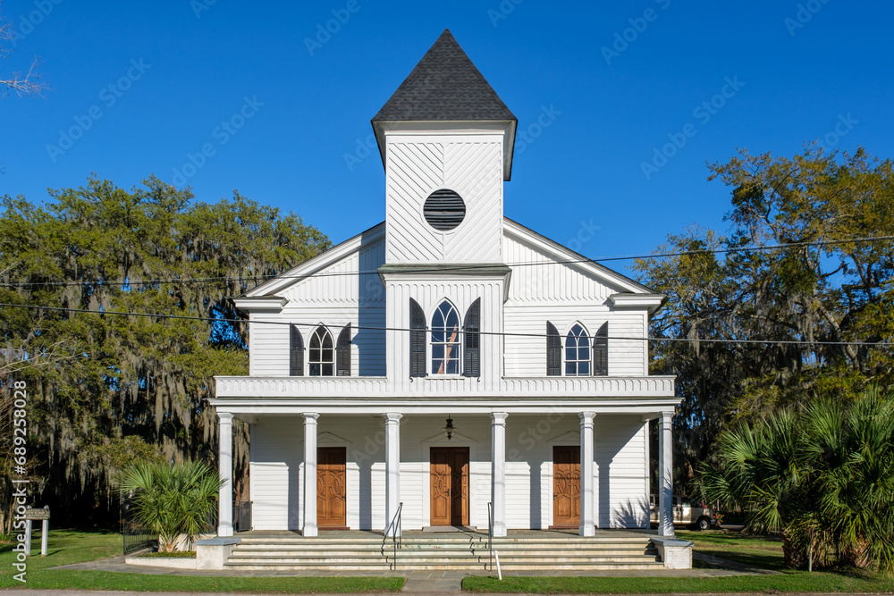 Fototapeta premium First African Baptist Church, Beaufort, South Carolina, USA