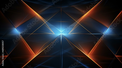 abstract geometric pattern with lighting effects