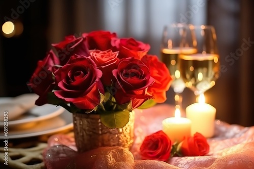 valentine day romantic dinner assortment  