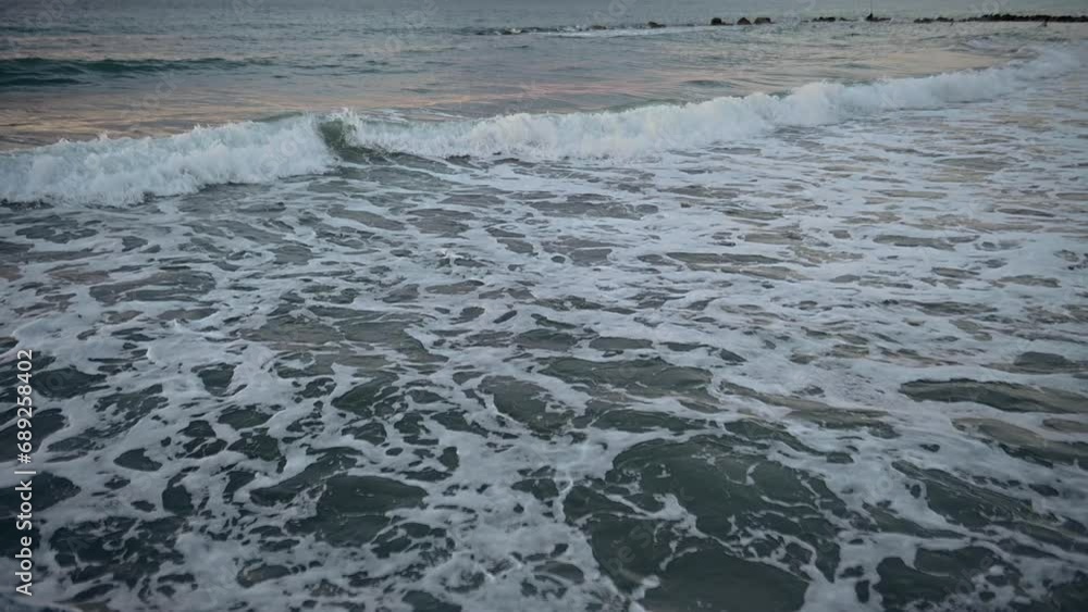 waves and foam on the Mediterranean sea 1 waves and foam on the Mediterranean sea 1