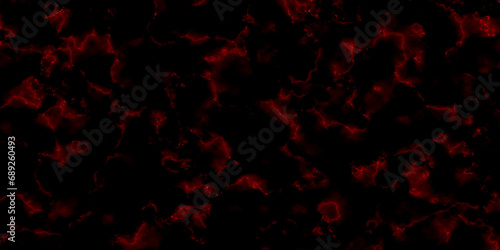 Abstract red liquid wave in lava red on black background. Luxury fire frame itelyan red marble texture and background for design. Lava red on black grunge texture background