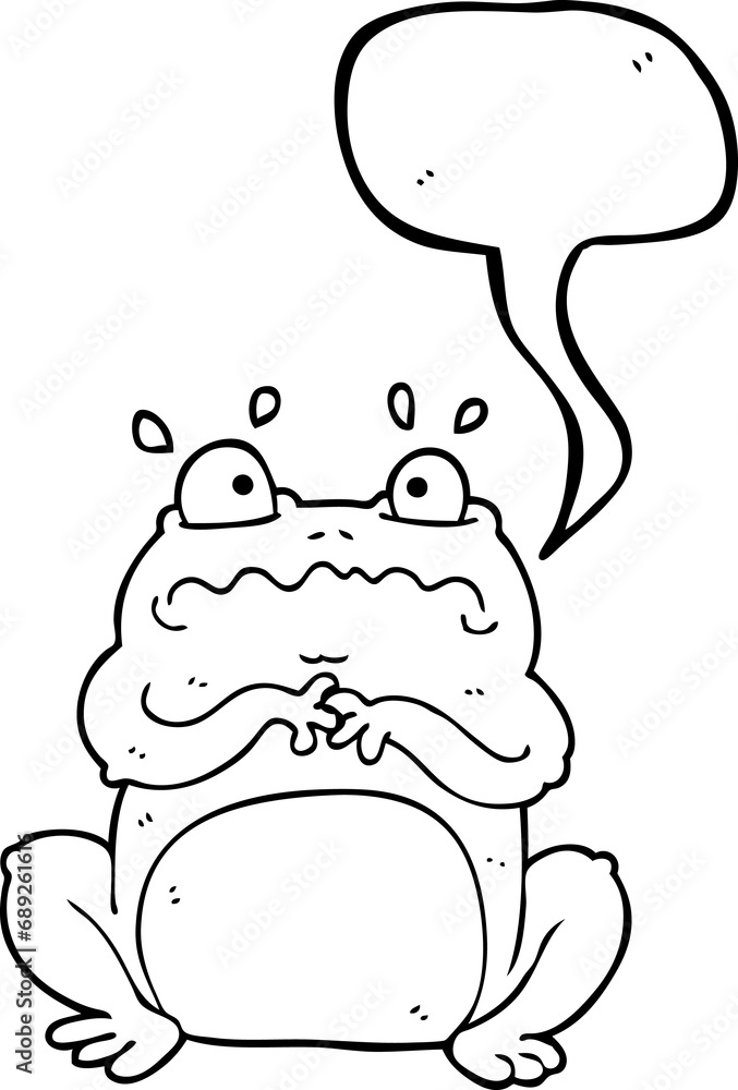 freehand drawn speech bubble cartoon funny frog freehand drawn speech bubble cartoon funny frog
